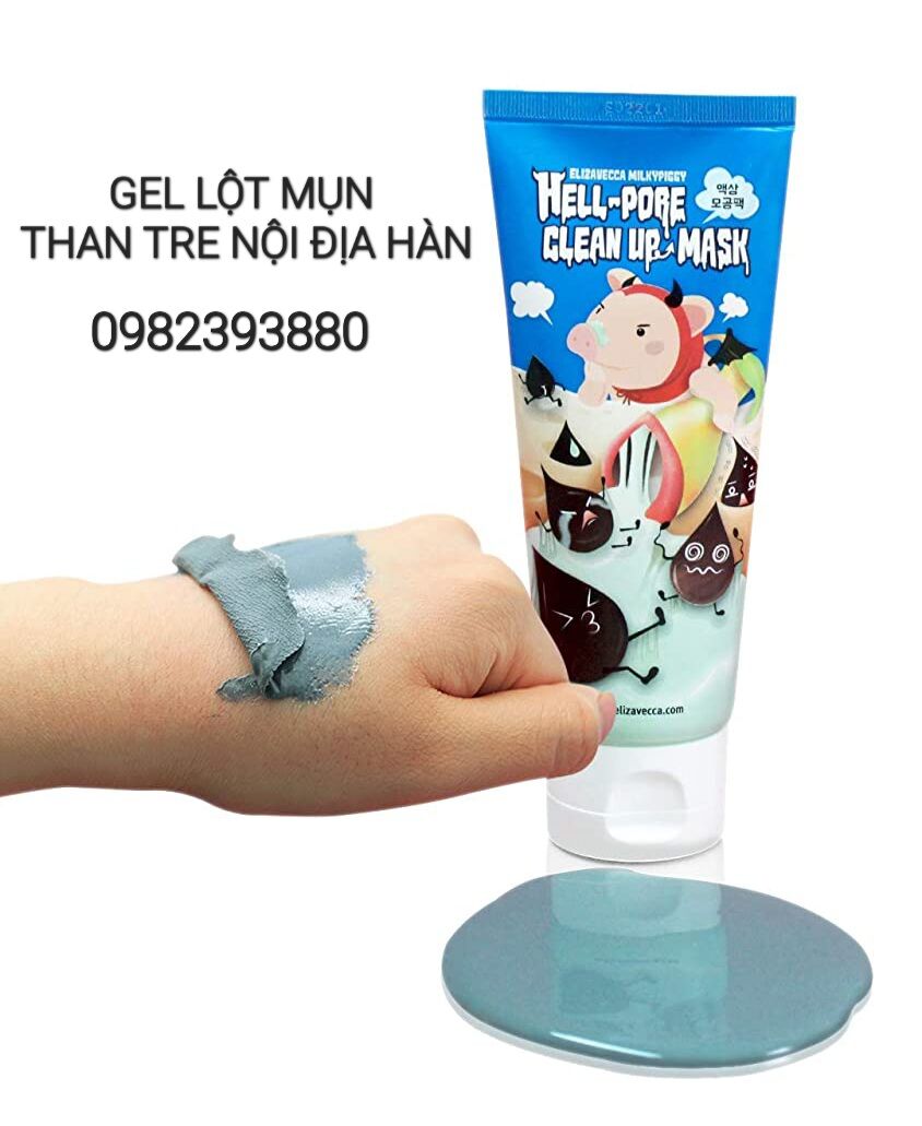 Gel lột mụn hell pore clean up mask piggy mom hàn quốc mẫu mới