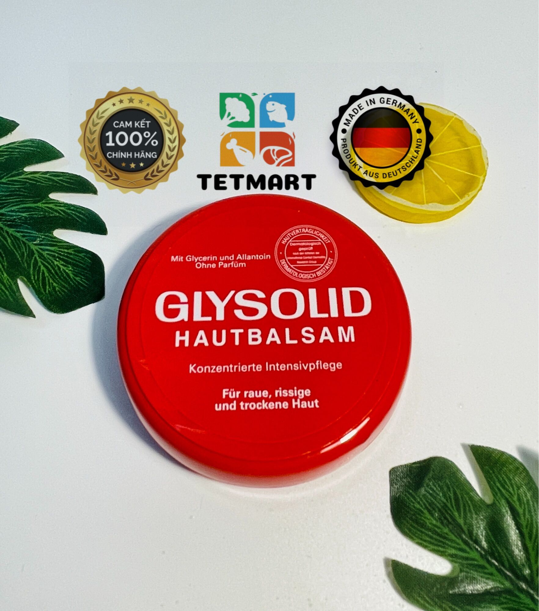 Kem dưỡng Glysolid Đức - Hàng chính hãng 100% lọ to 100ml chuyên cho da khô, viêm da, nứt nẻ, á sừng