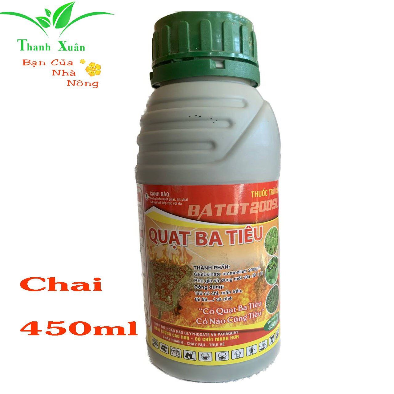 Thuốc diệt cỏ dại quạt ba tiêu chai 450ml