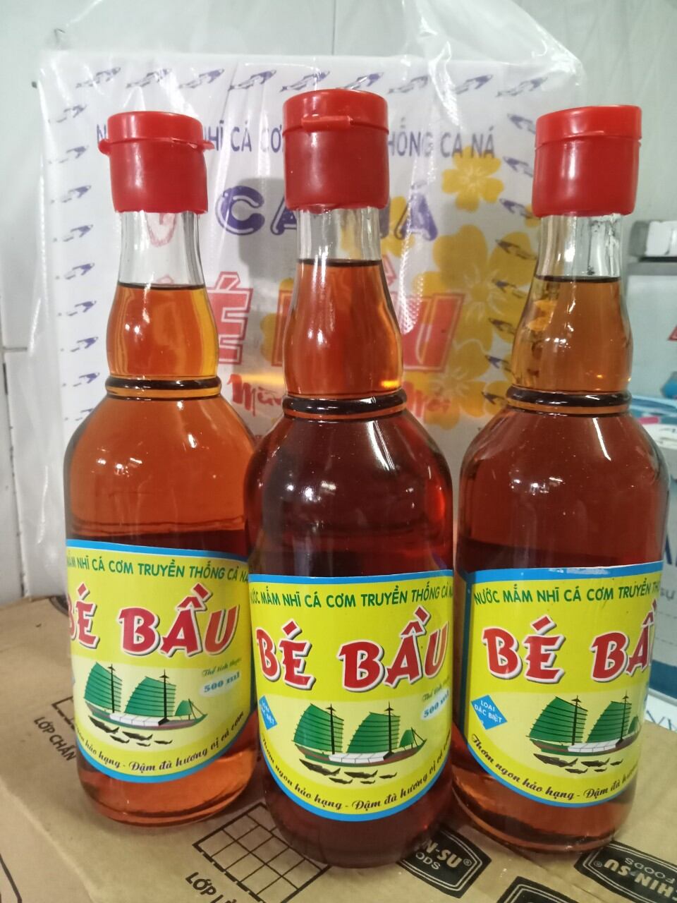 Nước mắm Bé Bầu đặc biệt combo 3 chai 500ml 40đo đạm