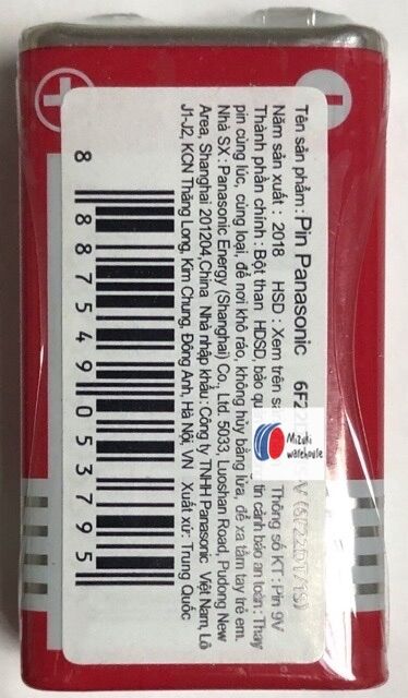 Pin 9V chính hãng Panasonic