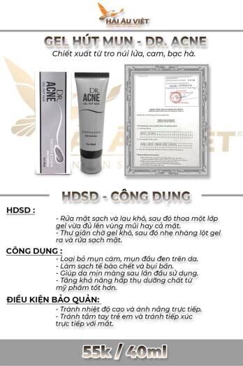 Gel lột mụn Dr Acne 40ml  hàng chuẩn