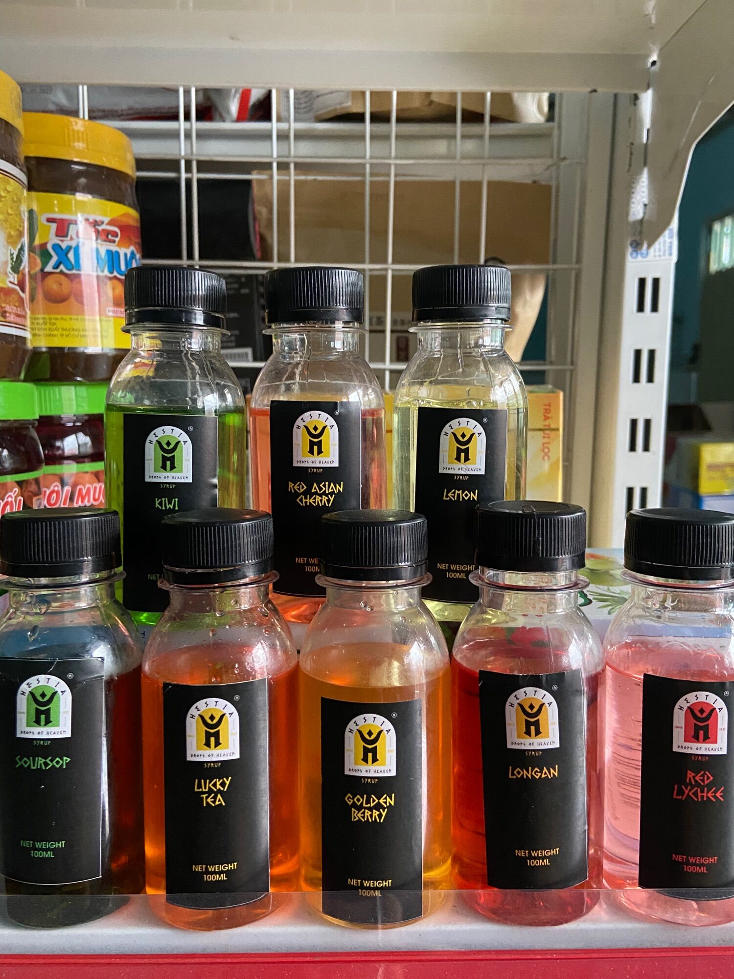 Syrup trái cây hestia - đủ mùi - chai nhỏ 100ml