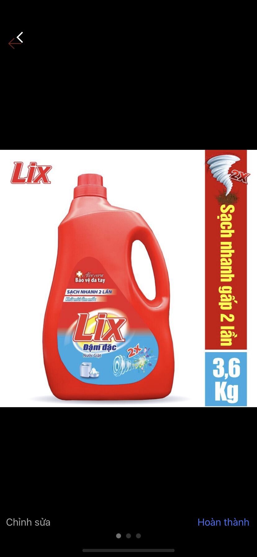 Nước Giặt Lix Matic Hương Nước Hoa 3.6kg tặng