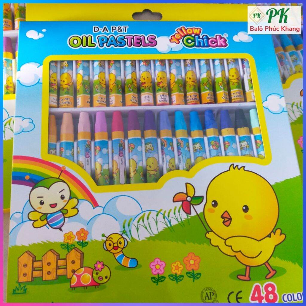 1 hộp bút màu dầu con gà