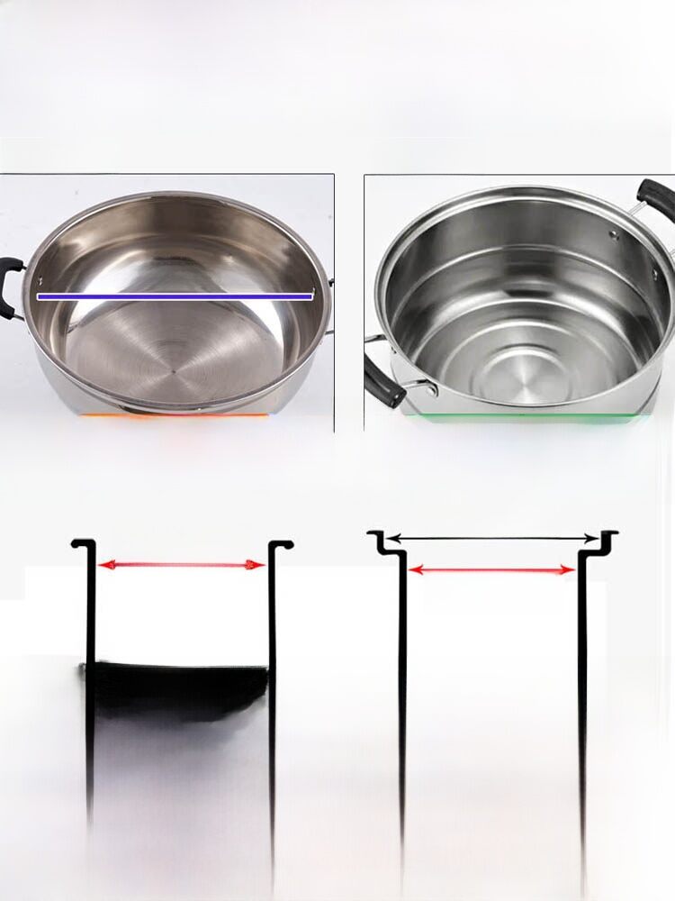 Nồi Hấp Bằng Thép Không Gỉ Dày Hơn, Cao Hơn, Nồi Hấp Bánh Bao, Nồi Hấp Một Mảnh, Nồi Nấu Ăn Nhà Bếp