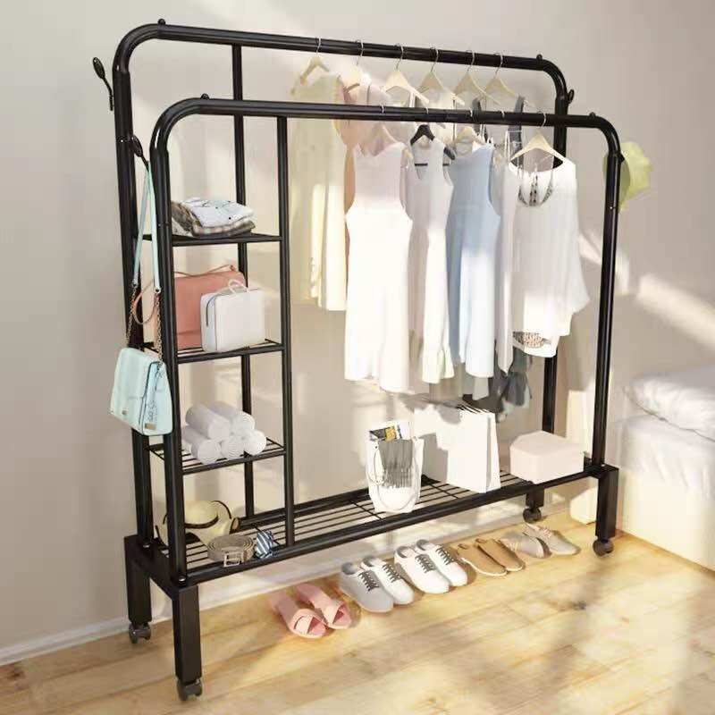 Kệ treo quần áo bánh xe đa năng
