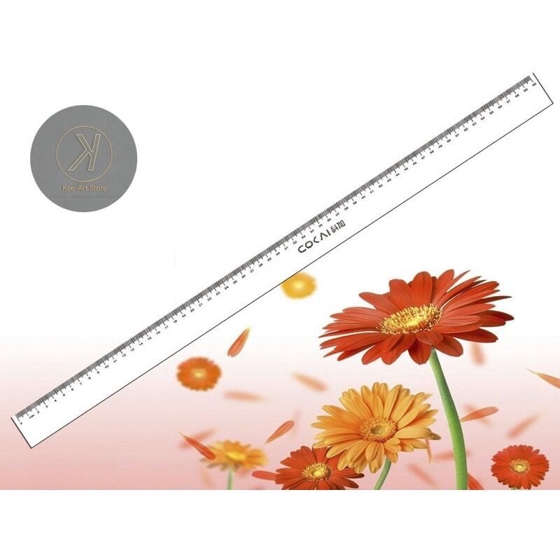 Thước kẻ nhựa trong suốt 100cm