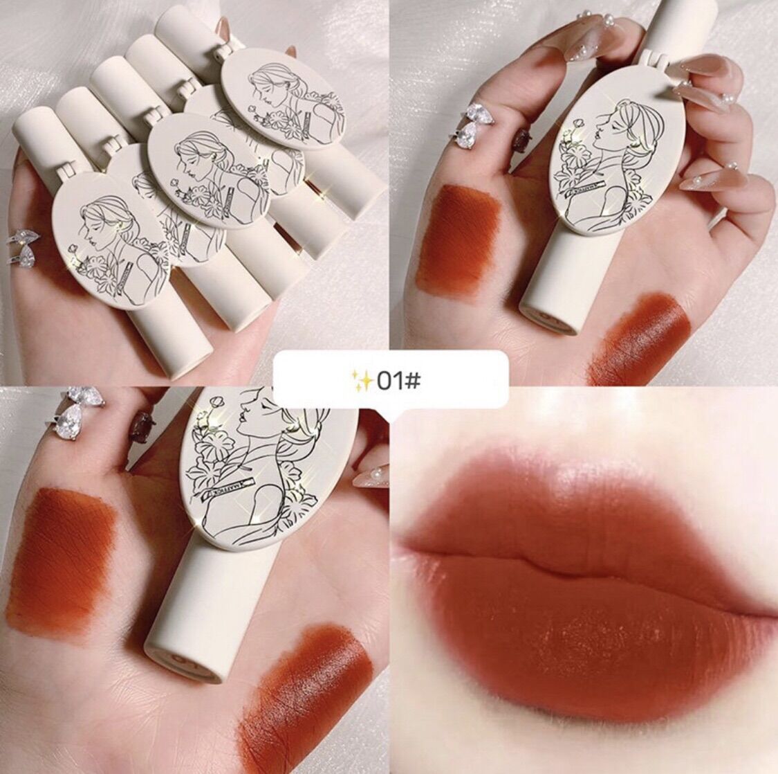 (XẢ LỖ) Son MAFFICK JP6 kem lì có gương 43g