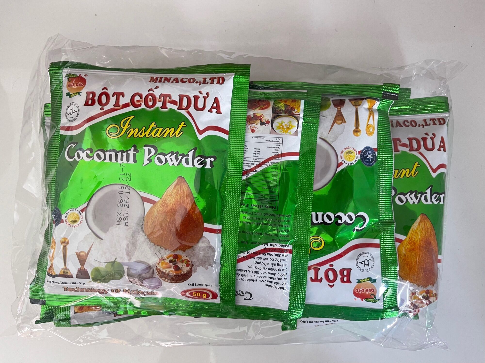 [HCM]10 Gói Bột Cốt Dừa Mina Loại 1