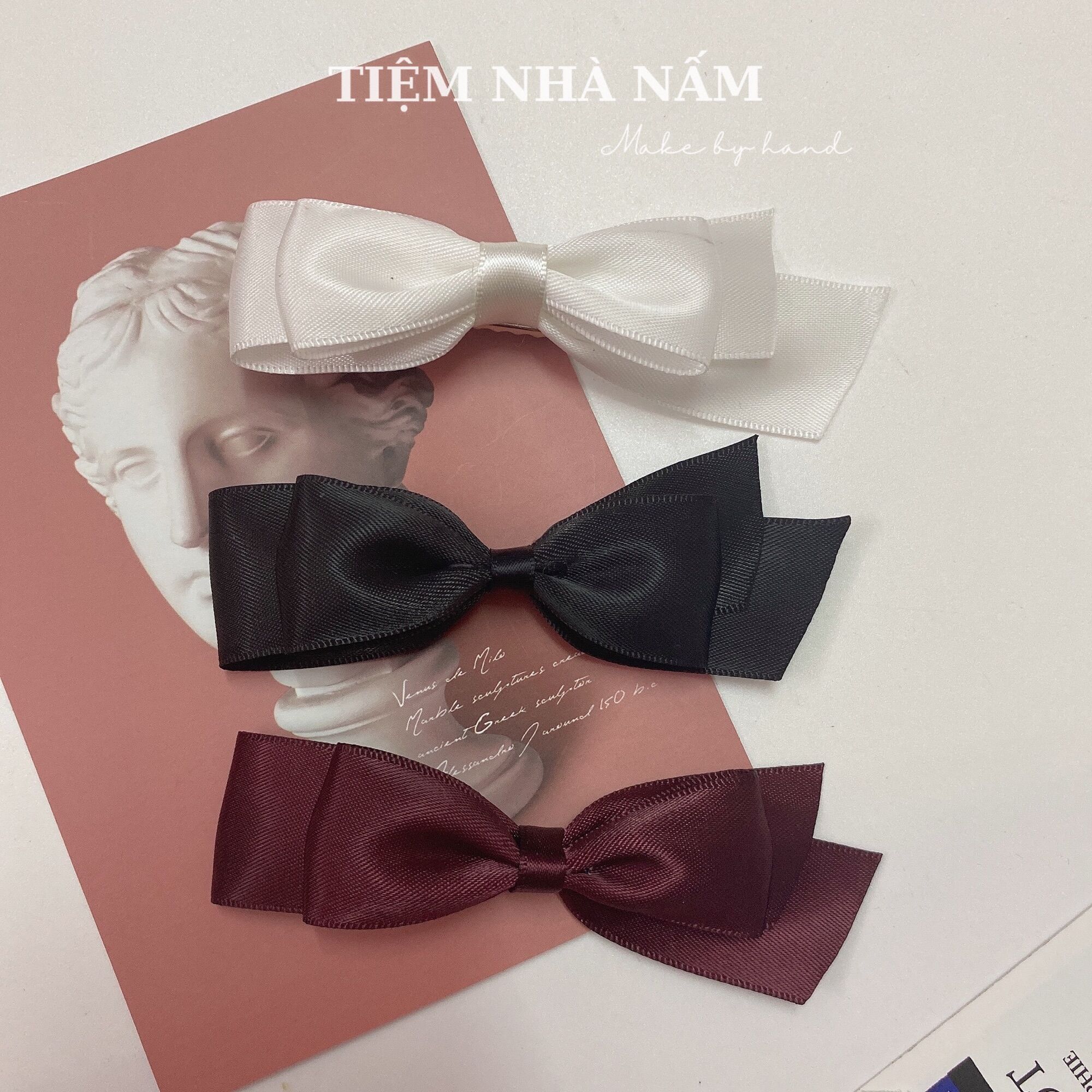 🎀 SET 2 KẸP TÓC MÁI ĐÁNG YÊU - [ Nhà Nấm handmade ]