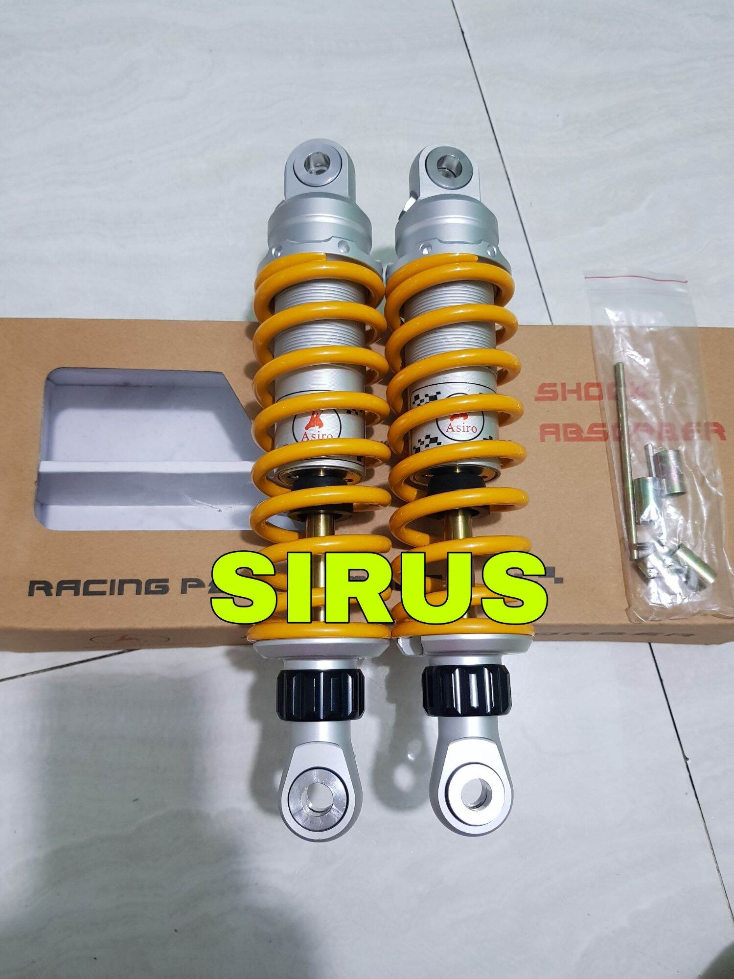 Phuộc asiro hàng nguyên hộp . hàng chínhhãng. .. hàng chất lượng. gắn xe sirus.....