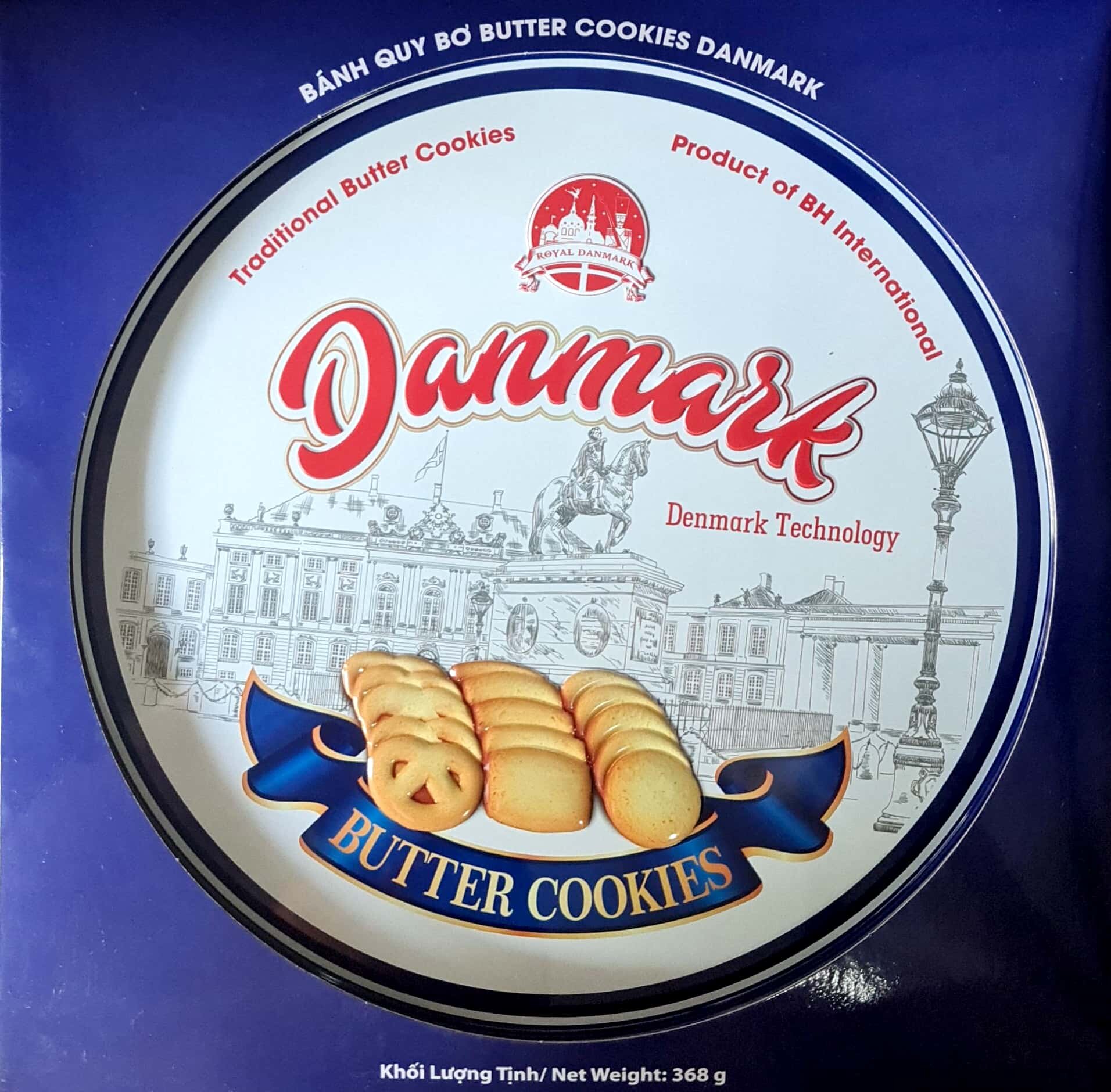 Danmark Cookies (Xanh) 368g - Hộp thiếc