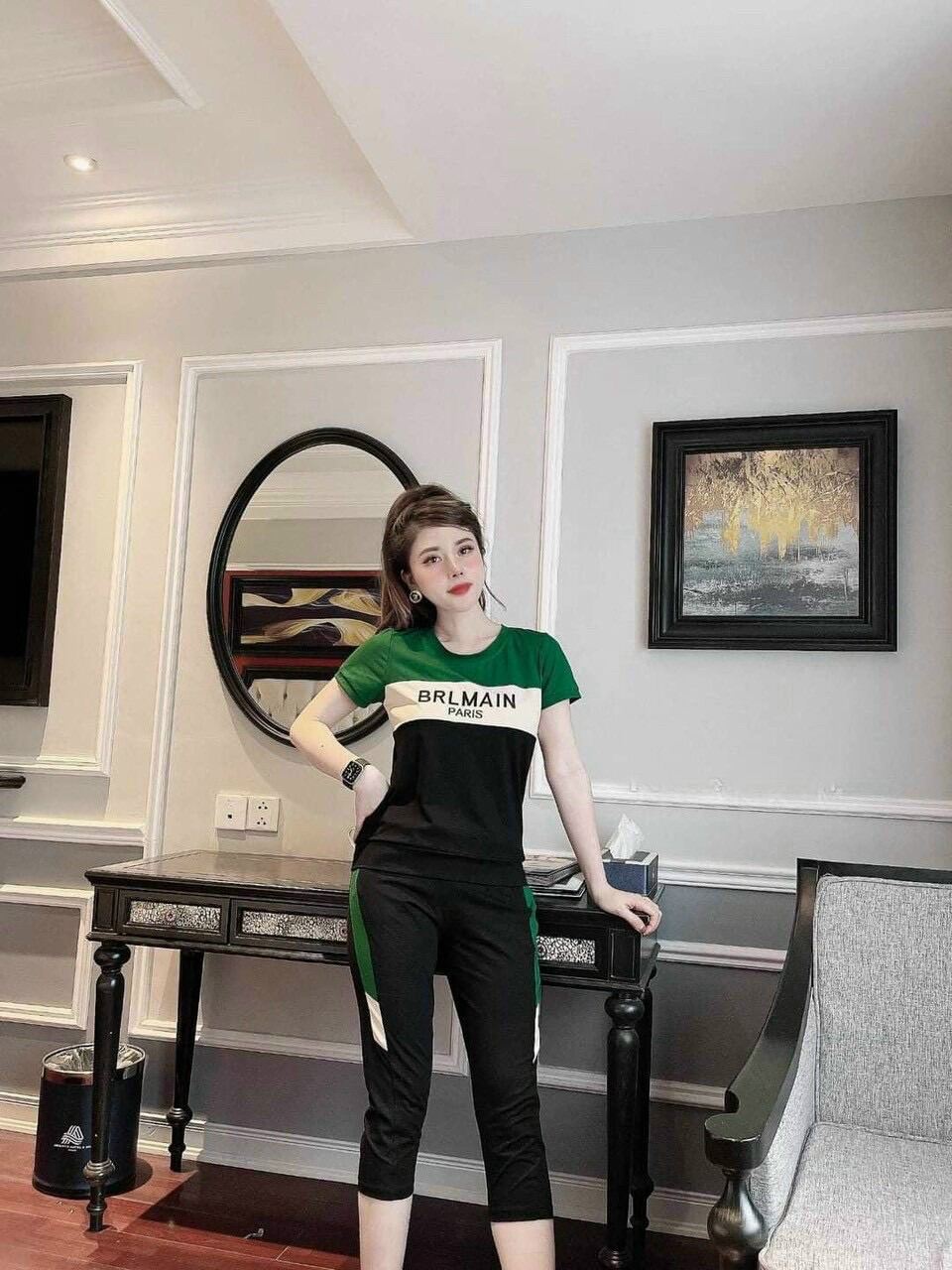 Đồ bộ mặc nhà, set bộ thun lửng, set bộ ngố chất cotton co giản mặc nhà dễ thương form rộng thoải mái bigsize tới 85kg
