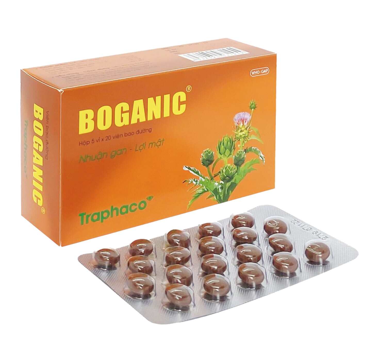 Viên giải độc gan thảo dược Boganic Traphaco hộp 100 viên