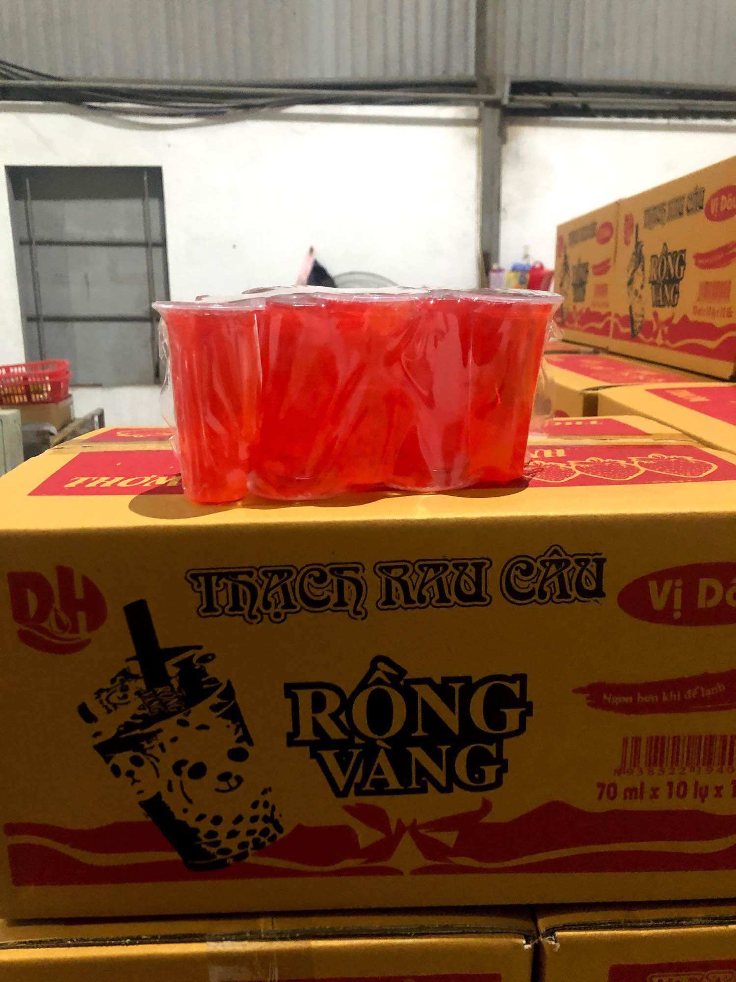 Thạch Hút Trái Cây Rồng Vàng ( hộp)