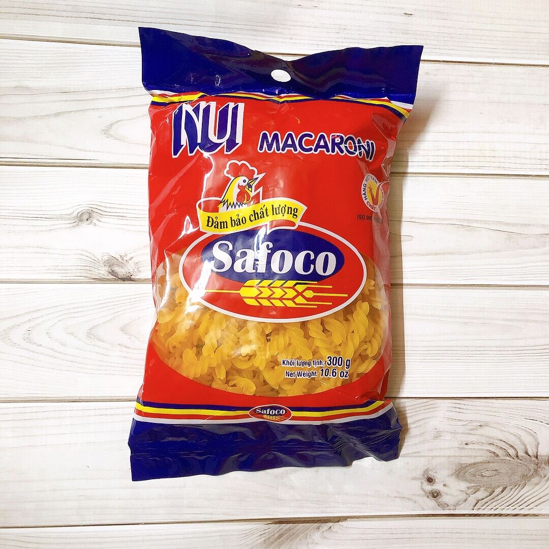 Nui-xoắn Safoco gói 200g dùng chế biến các món ăn,nui nấu