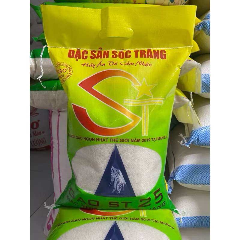 Gạo ST25 dẻo mềm thơm cơm, Bao 5kg