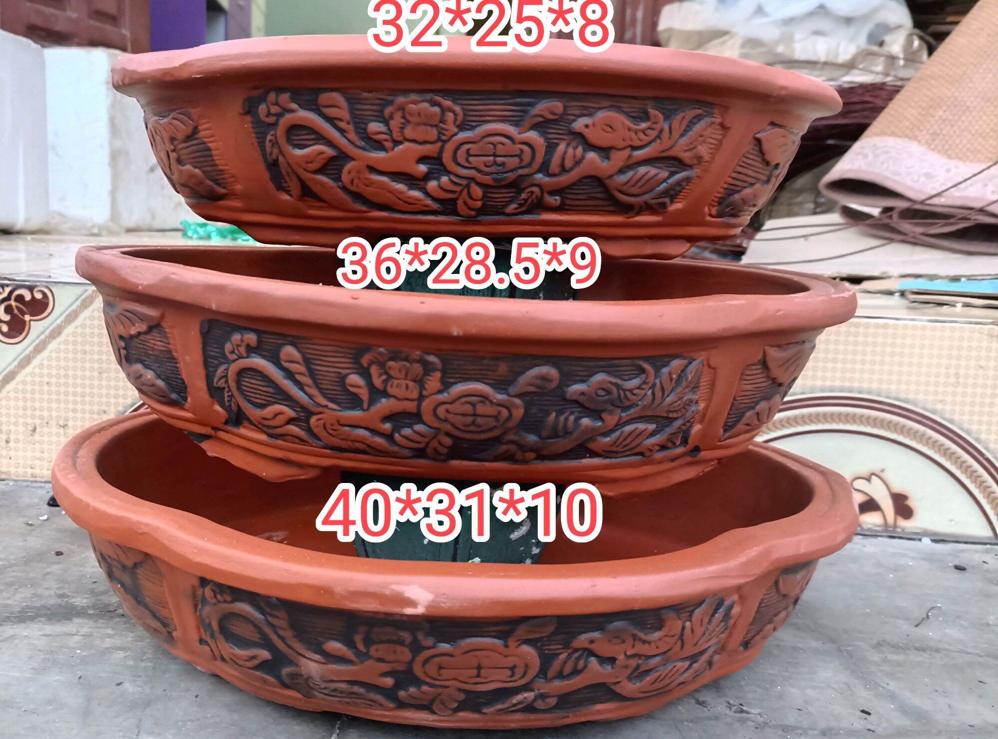Bộ 3 chậu áng mây cao cấp