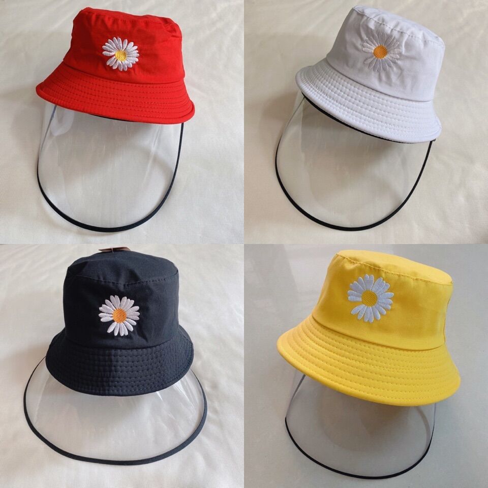 [HCM]NÓN CHỐNG DỊCH/ CHỐNG BỤI KÈM KÍNH BẢO HỘ THÁO RỜI MŨ BUCKET HOA CÚC CHỐNG DỊCH AN TOÀN TUYỆT ĐỐI CHO NAM NỮ