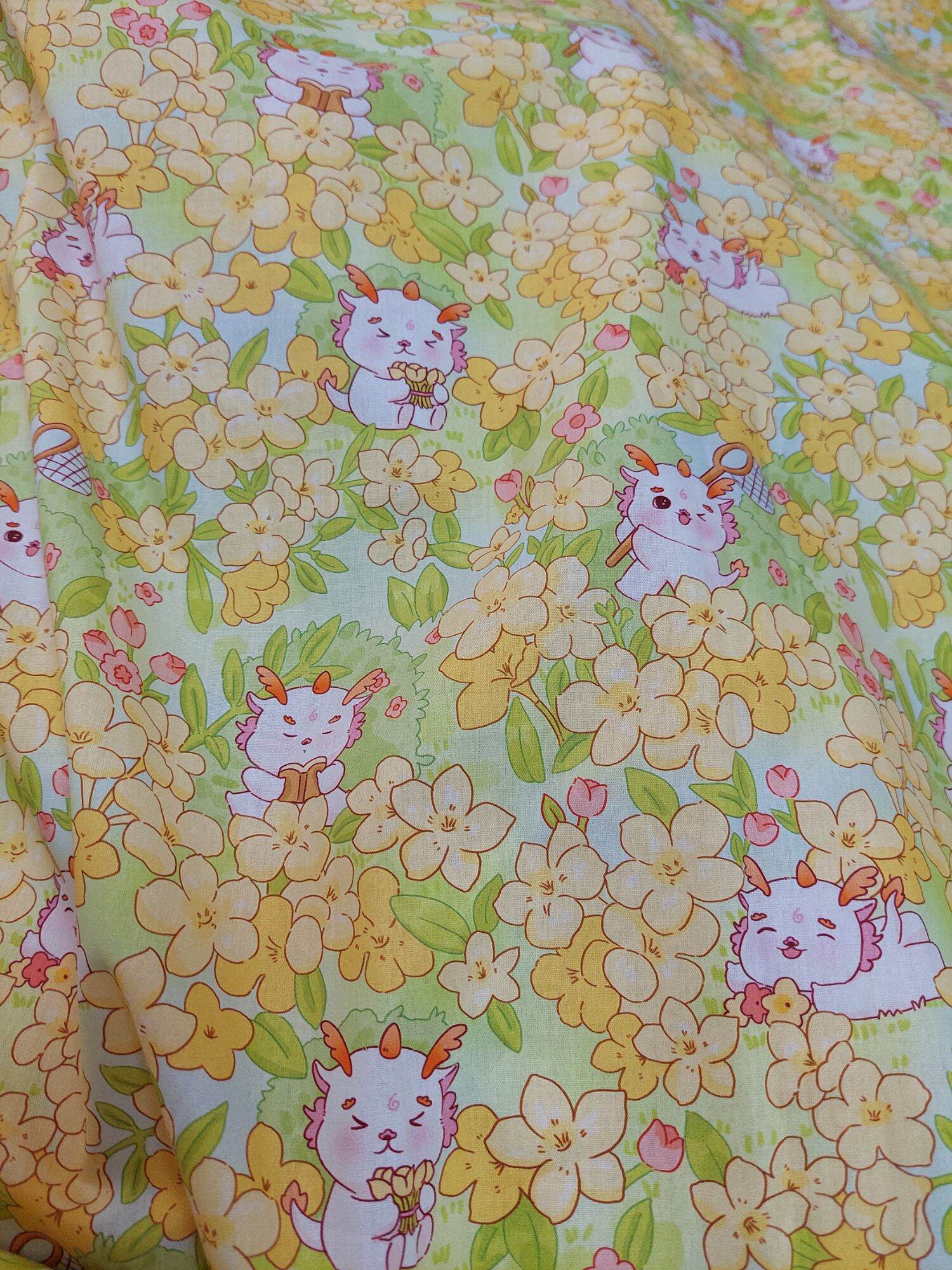 Vải thô hoa cúc 2m×1m5