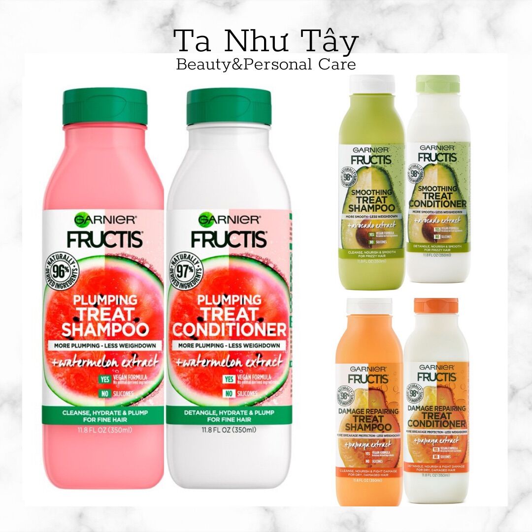 Dầu gội & dầu xã garnier fructis 350ml