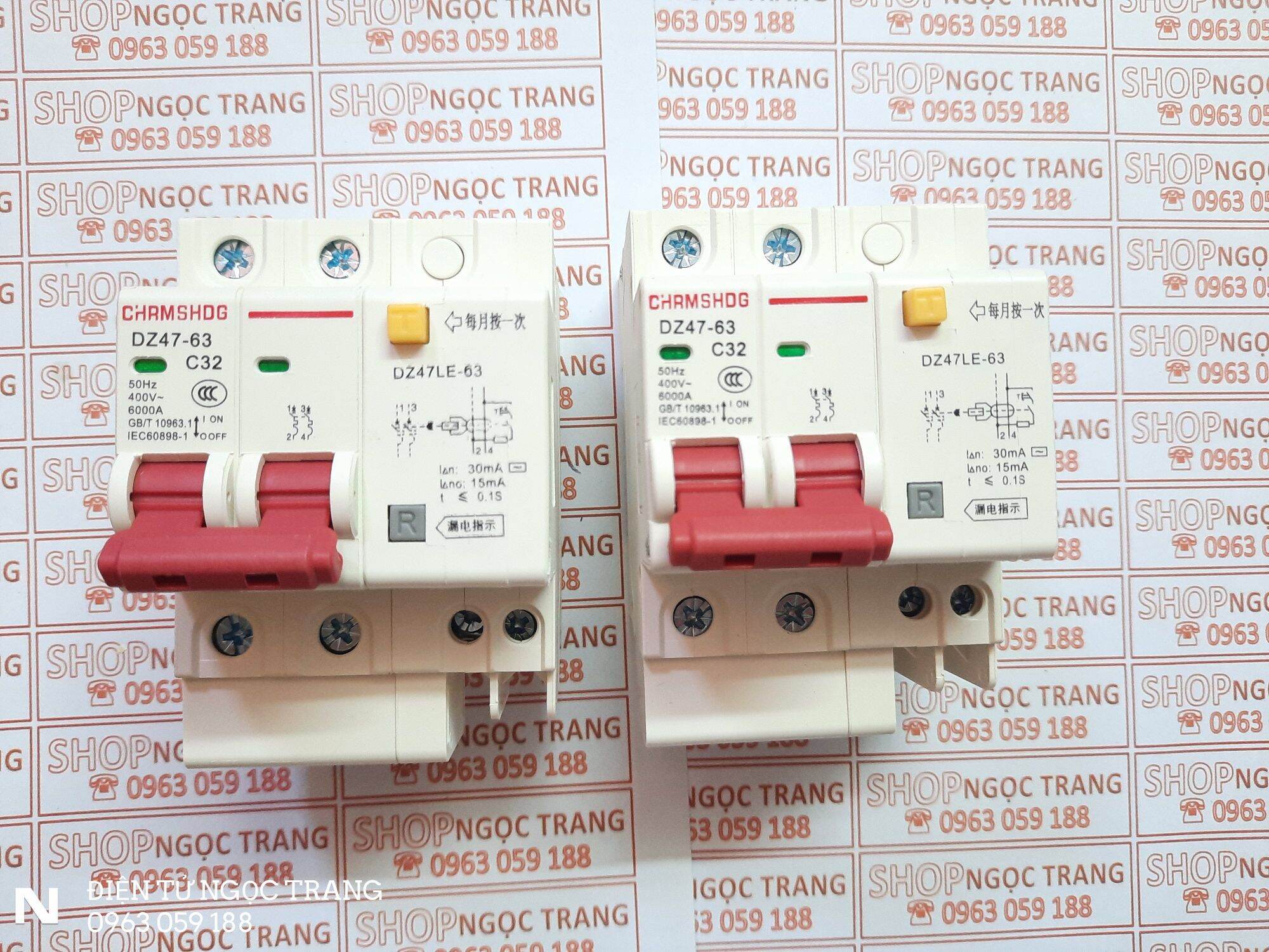 APTOMAT  CHỐNG GIẬT 2 PHA C32A  GIÁ 1 CÁI