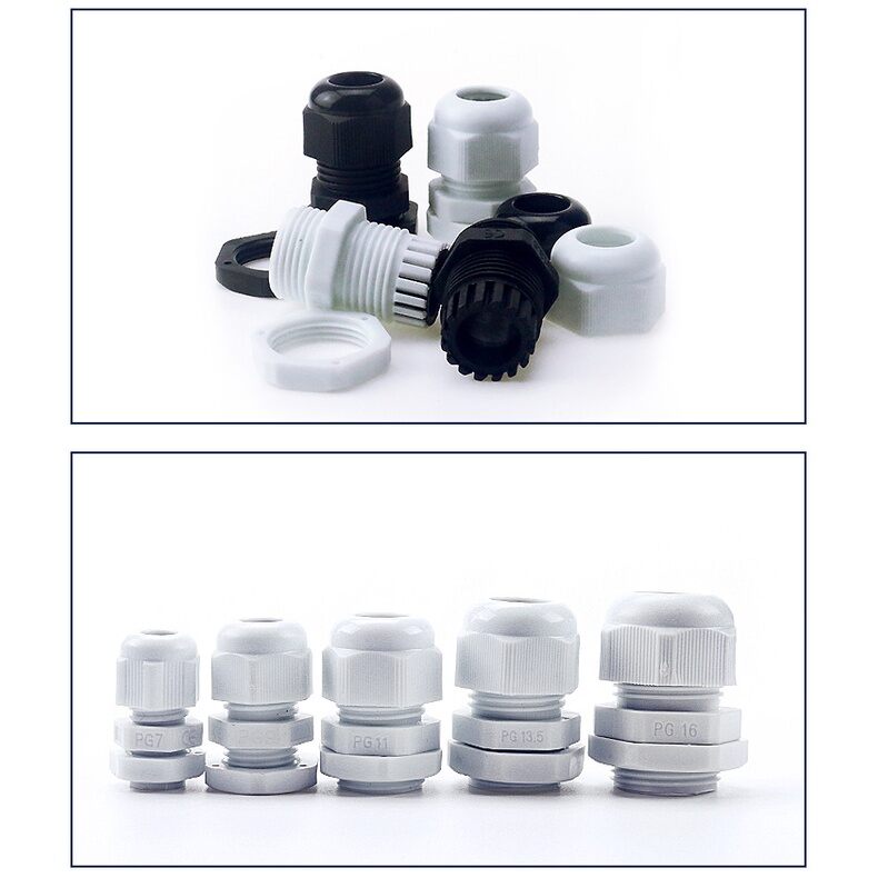 Ốc siết cáp nhựa PG7 PG9 PG11 PG13.5 PG16 PG19 PG21_25_29