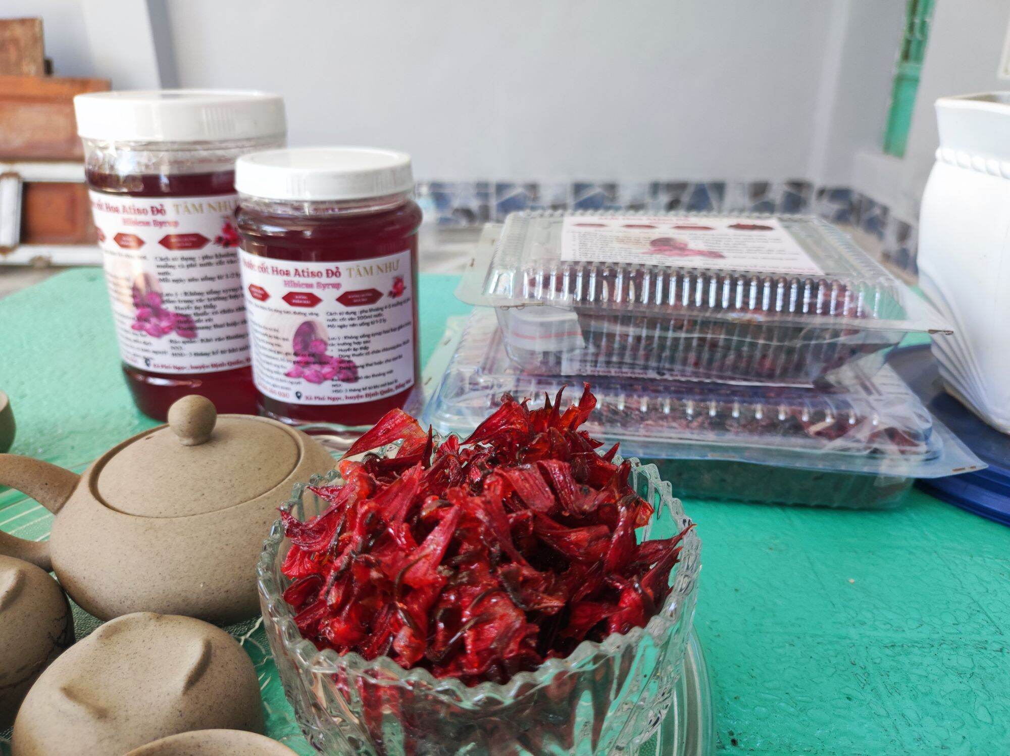 Mứt hoa Atiso đỏ/ hibicus 500gr