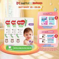 Combo 3 Tã/Bỉm quần Huggies NatureMade Platinum M58/L44/XL38/XXL26/XXXL28