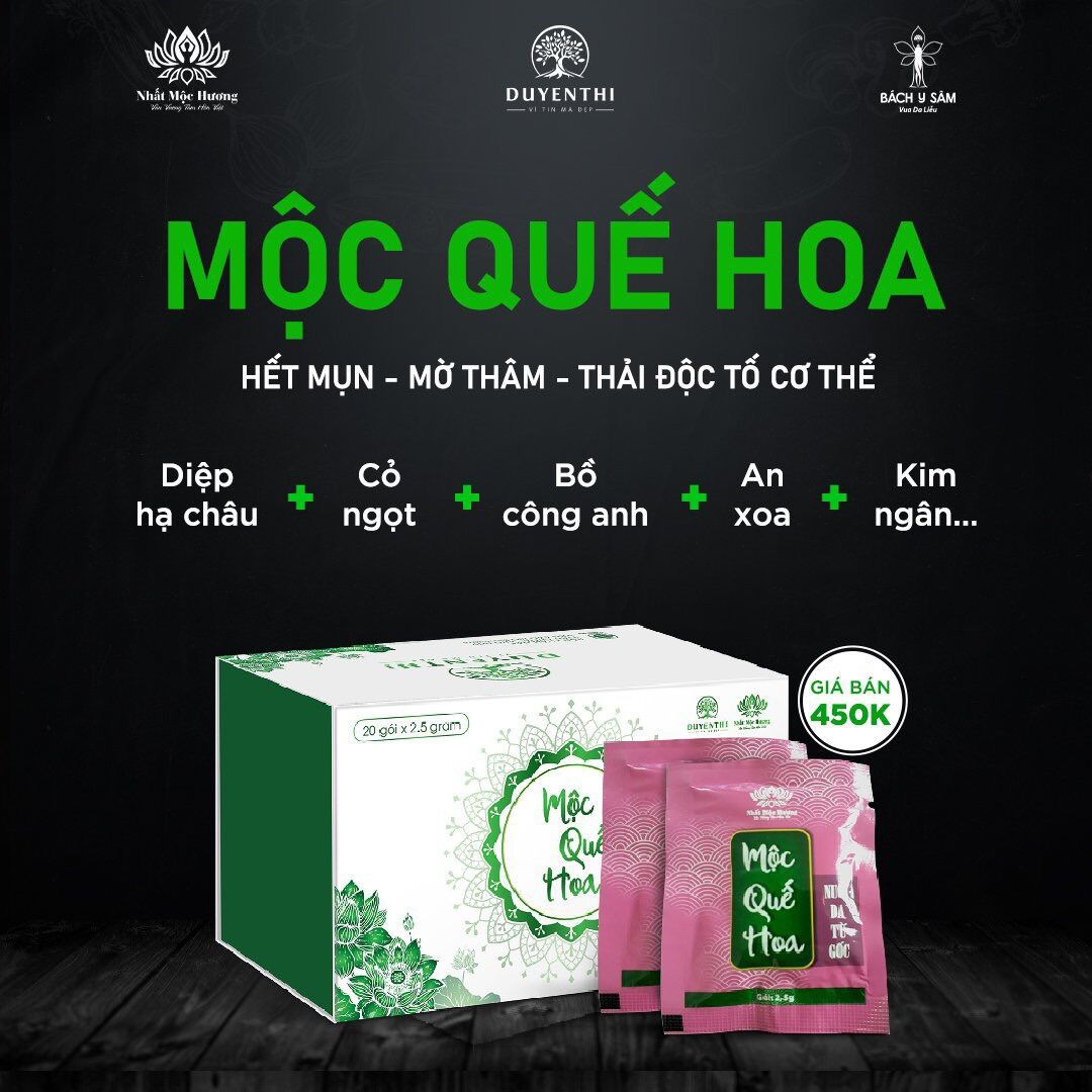 [HCM]MỘC QUẾ HOA MẪU MỚI { NHẤT MỘC HƯƠNG } MÁT GAN NGỪA MỤN