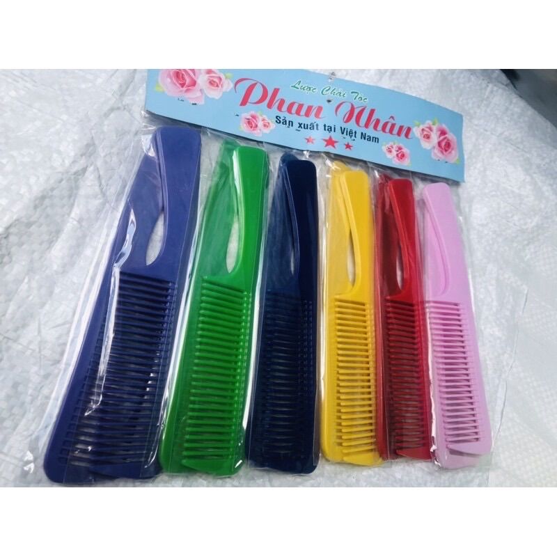 💥 Lố 12 Cây Lược CÁN CONG, Phan Nhân Lớn (dài 20 cm)