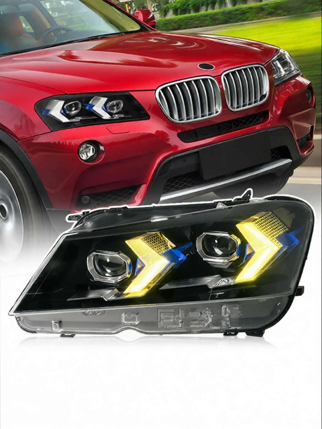 Arrow Style LED Daylight Headlamp Assemblies with Laser Lens Giá 568,000 Đồng*Miễn phí vận chuyển
