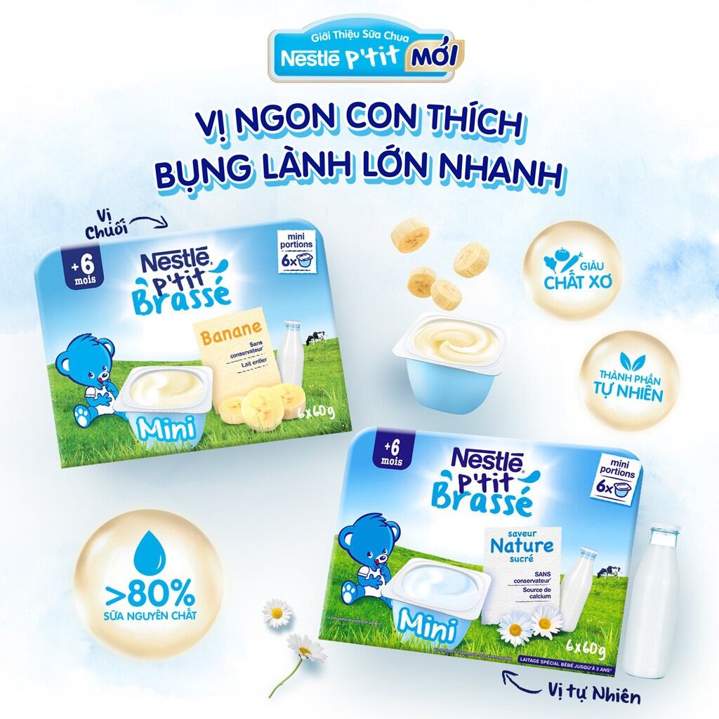 Sữa Chua Nestle cho bé 6 tháng tuổi