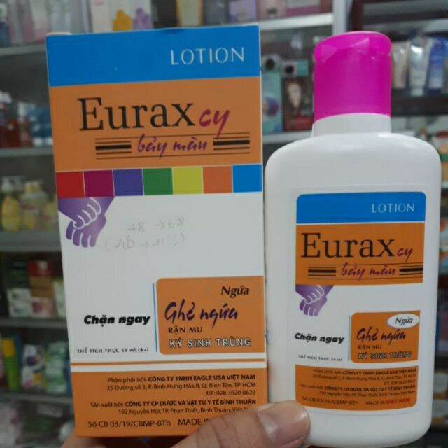 [Hcm]Kem Chuyên Bôi Ghẻ Ngứa 7 Màu "Euraxcy"50Ml Chặn Ngay Cơn Ngứa!