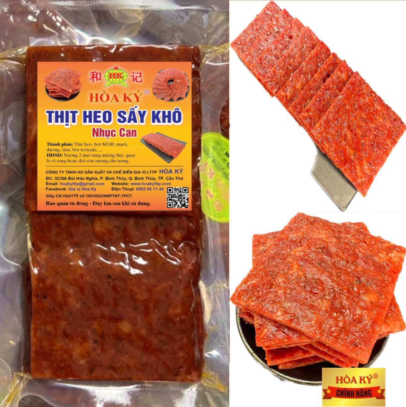 Thịt heo sấy bakkwa - nhục căn 500gr