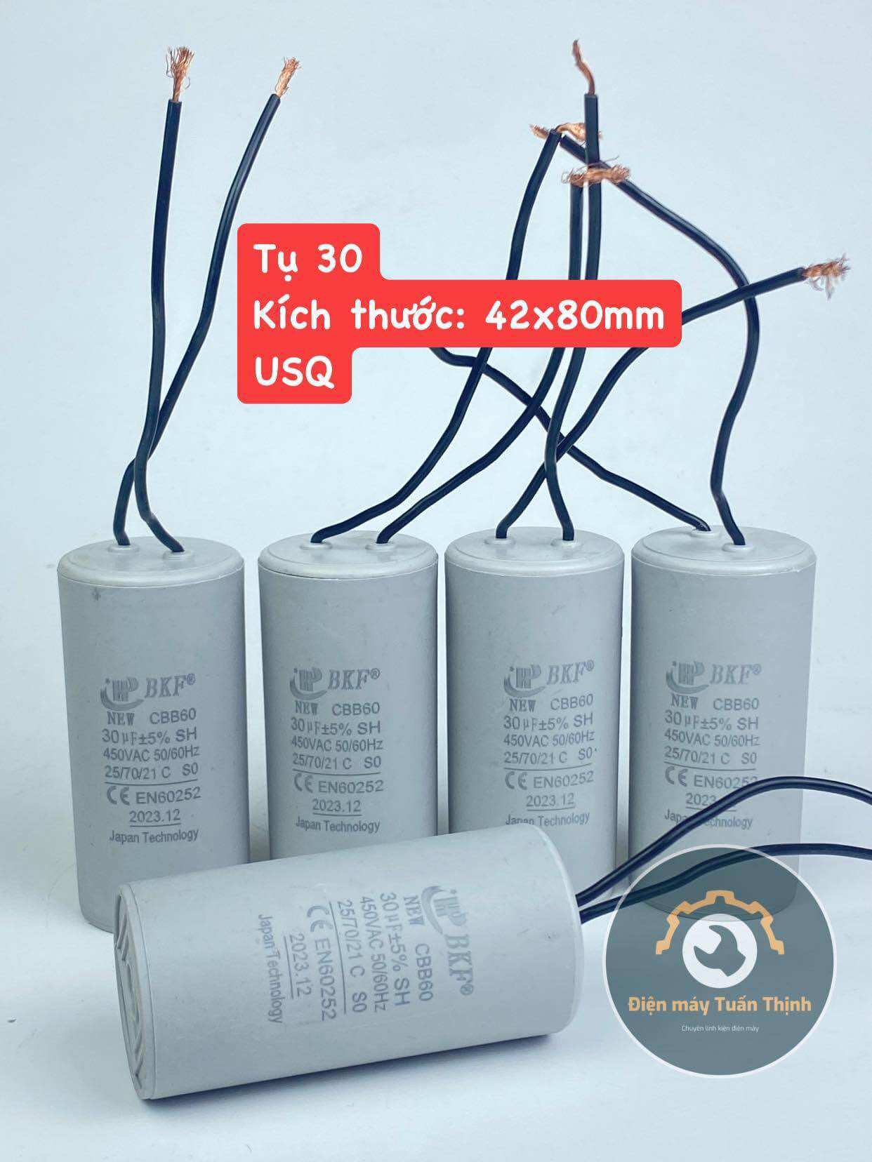 Tụ máy bơm, tụ máy rửa xe 8, 9, 10, 12, 15, 20, 25, 30 uf