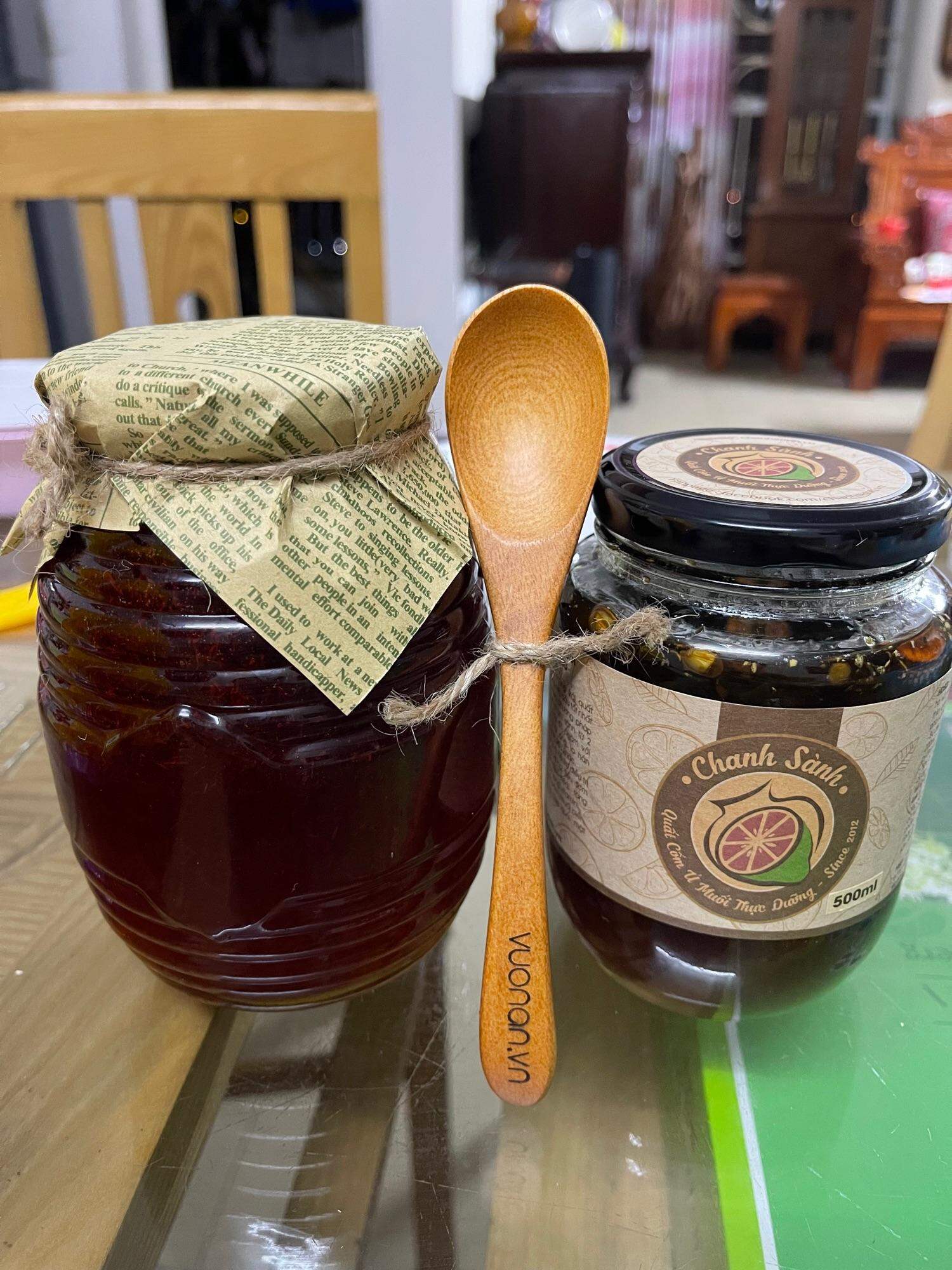 Combo: saffron ngâm mật ong và hũ chanh sành