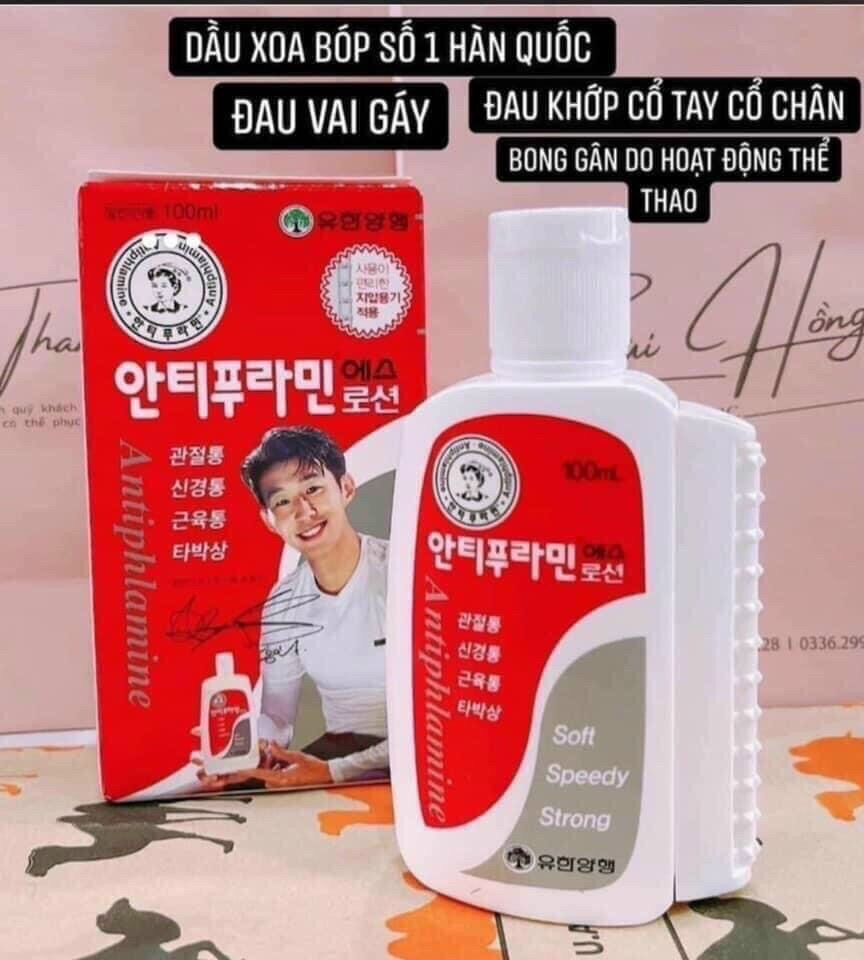 dầu nóng xoa bóp hàn quốc