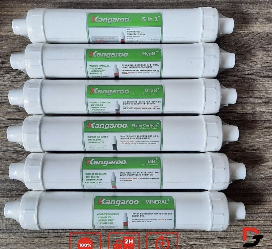 Combo 6 Lõi Lọc Nước 5 6 7 8 9 10 5678910 Máy Lọc Nước Kangaroo Kg100Ha Kg100Hp Kg100Hc Kg100Hk Kg10A4 kg10a5 kg50g4 kg100hm