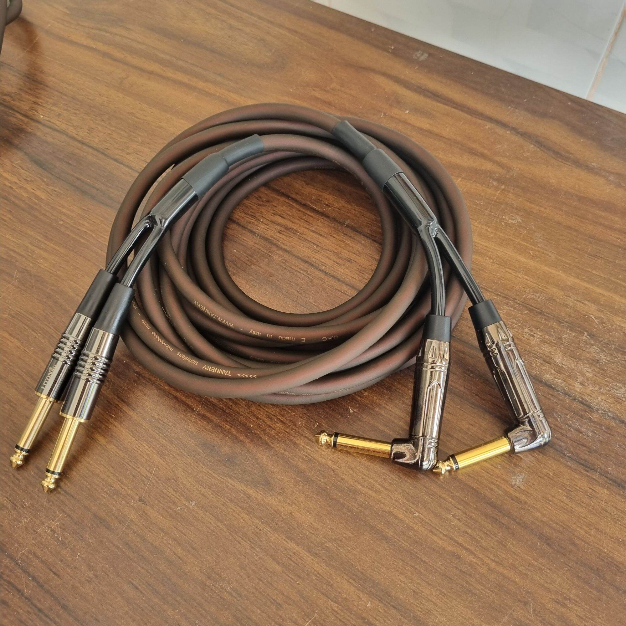 Dây jack tín hiệu Organ 4 đầu jack 6li - Dây Italy chống nhiễu Jack Liton Usa