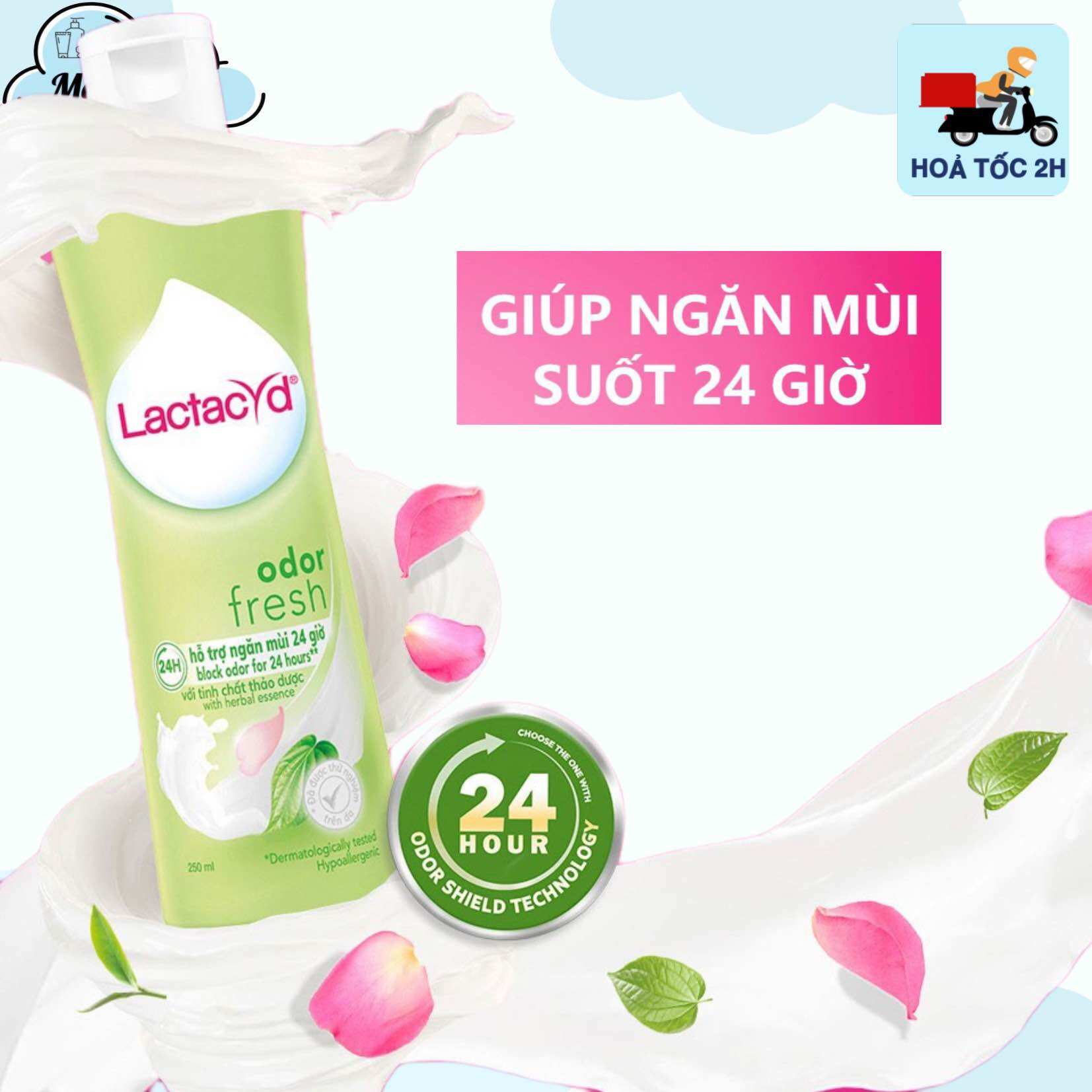 Dung Dịch Vệ Sinh Phụ Nữ Lactacyd kháng khuẩn, ngăn mùi, dưỡng ẩm 250ml