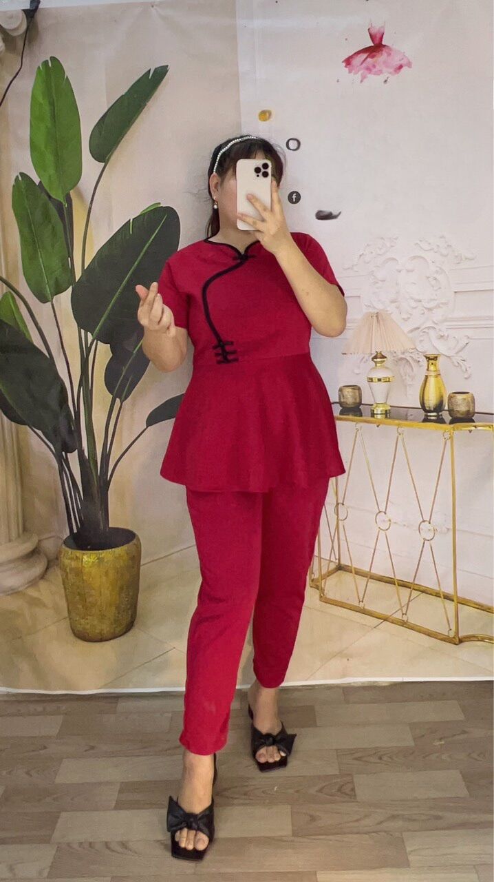 Sét Bộ Cổ Tàu Bigsize Nữ 68kg đến 95kg