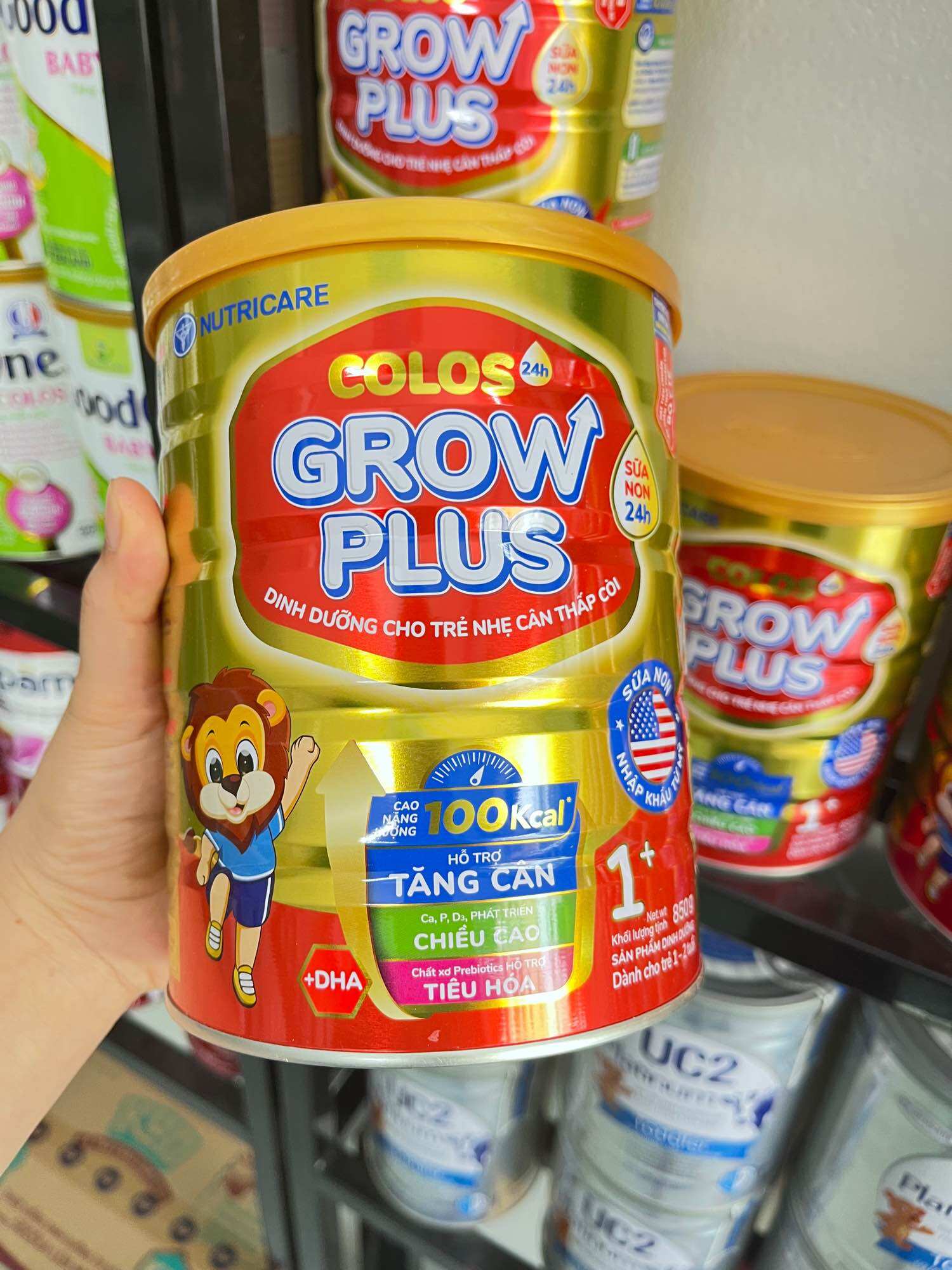 Sữa bột grow plus số 1,2-850g