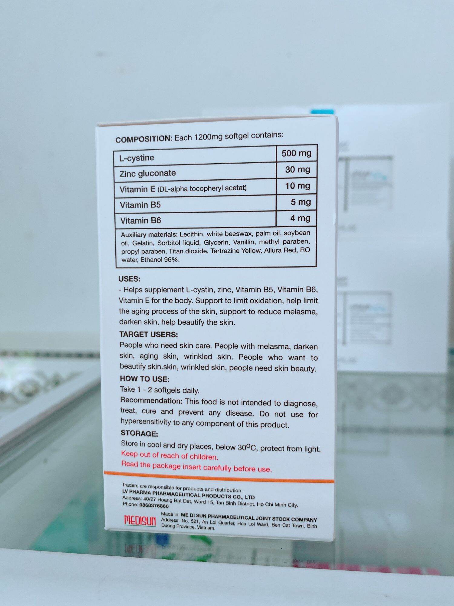 Viên uống LV - CYN hỗ trợ làm đẹp DA - MÓNG - TÓC