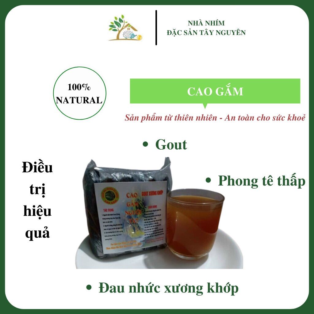 Cao Gắm nguyên chất hàng chuẩn hỗ trợ gout, xương khớp miếng 100gr