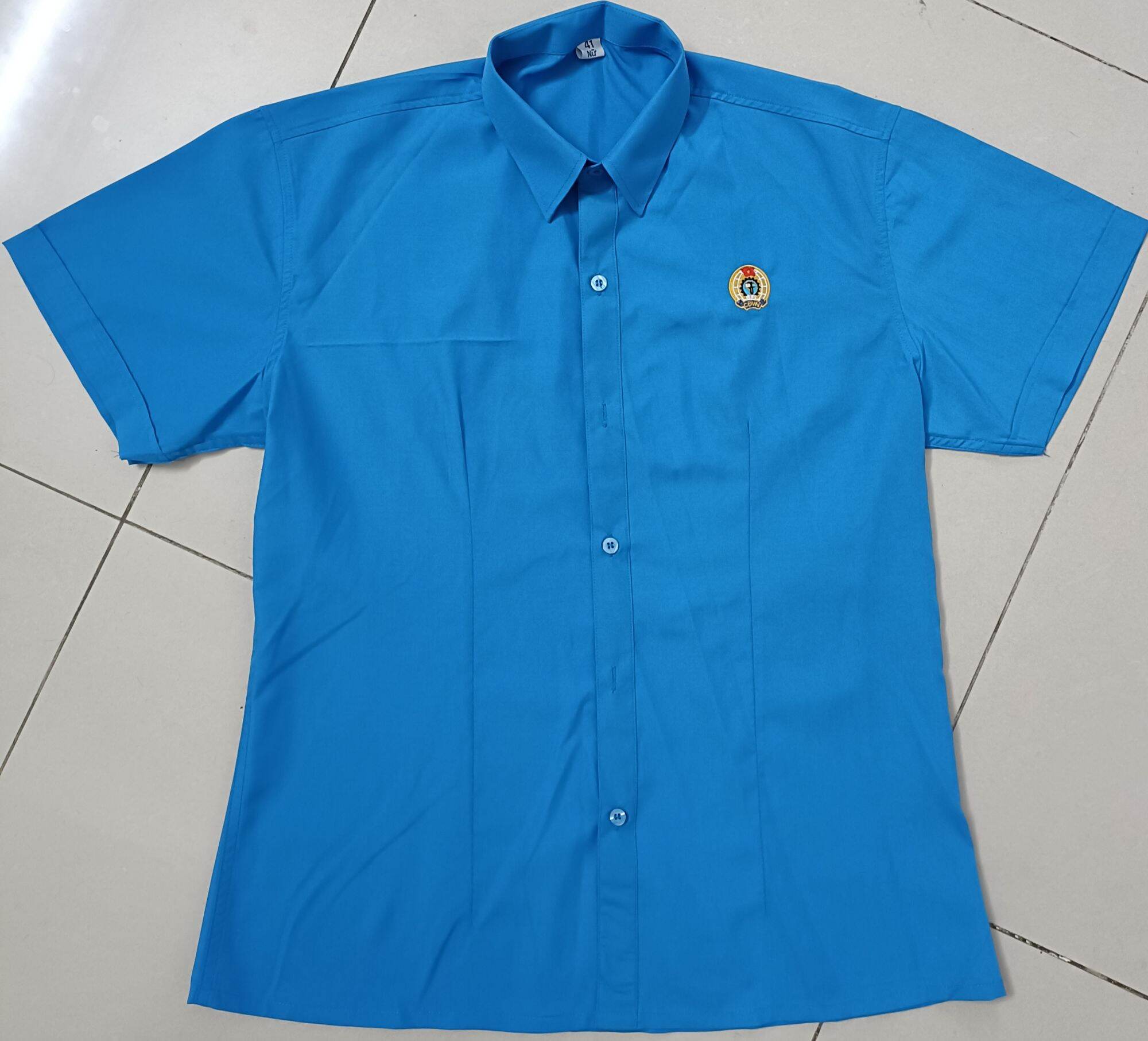 Áo công đoàn cao cấp tay ngắn.