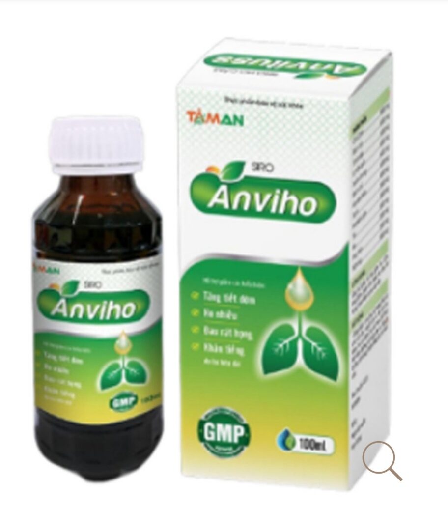 Siro anviho giảm ho, long đờm, tiêu nhầy