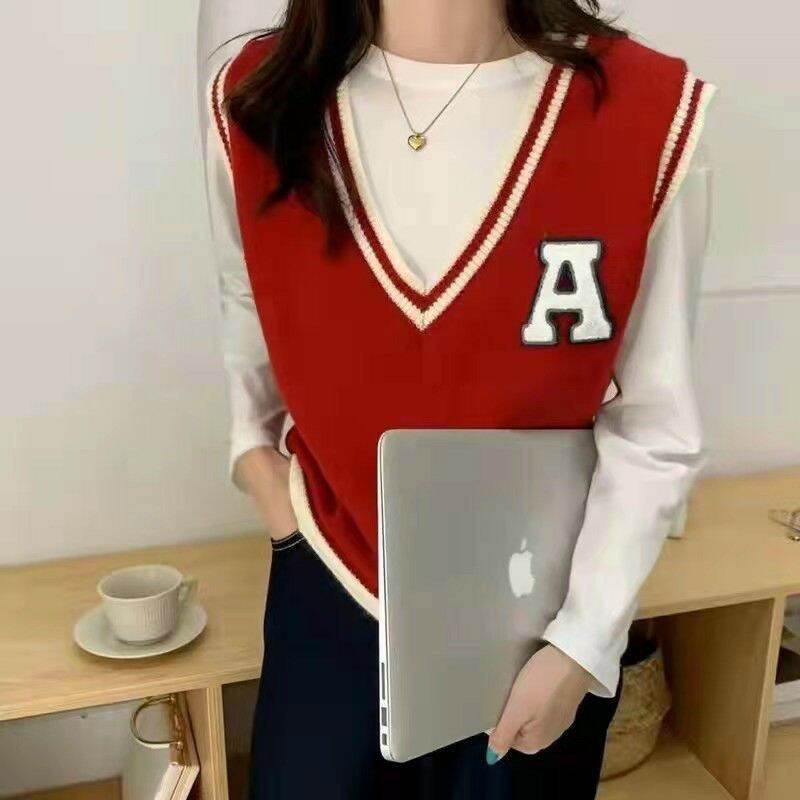 Áo len gile nữ thời trang