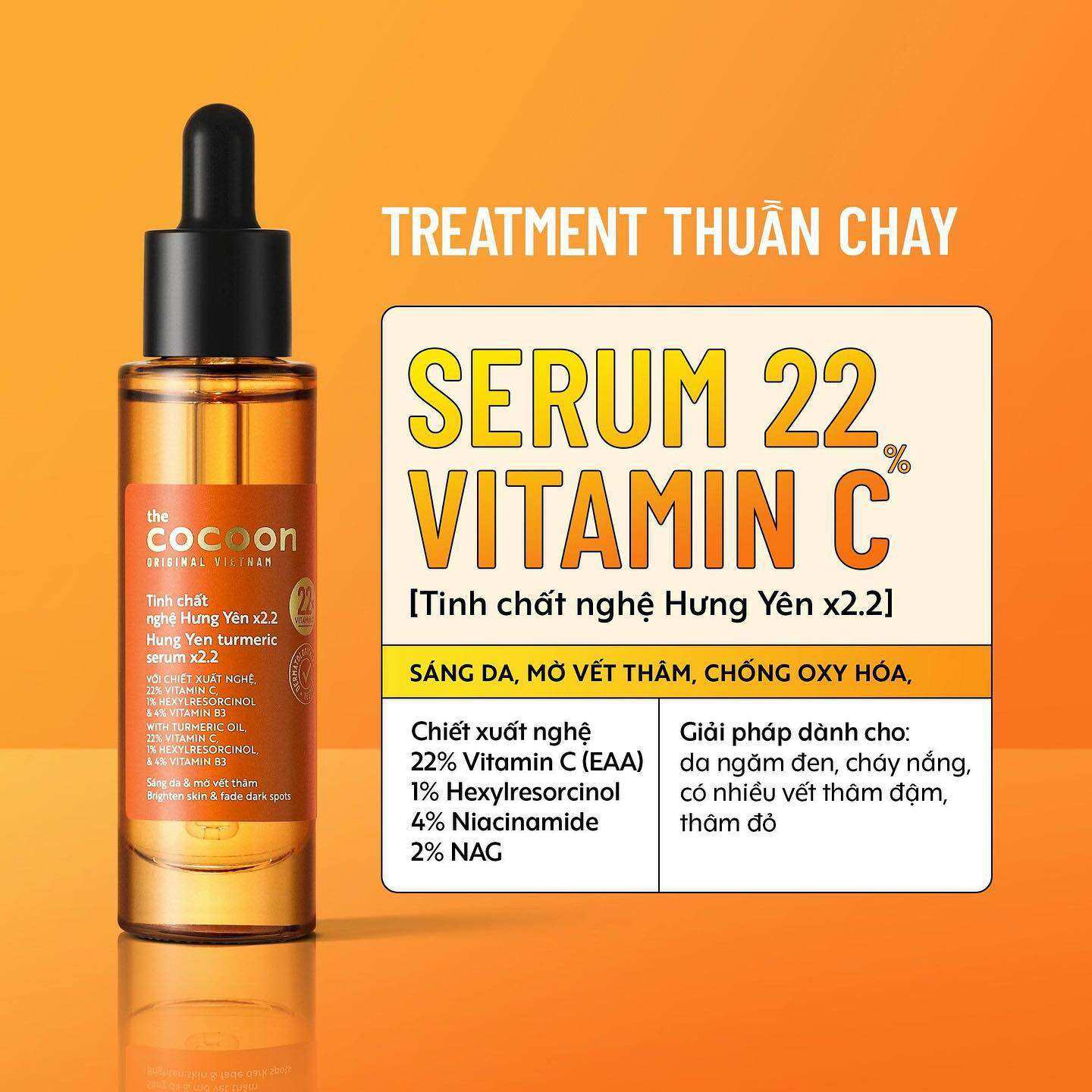 Tinh chất nghệ Hưng Yên Cocoon 22% ( 30ml)